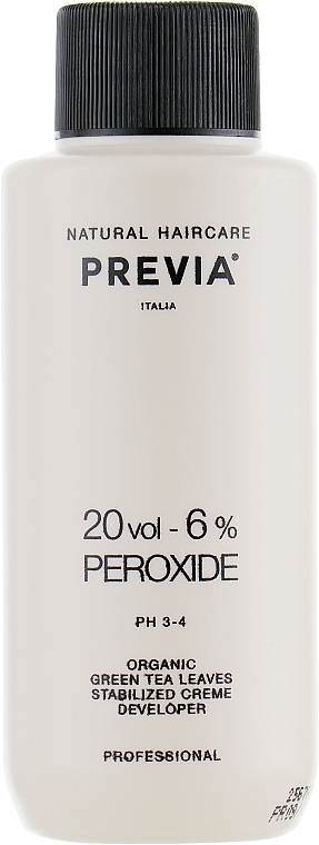 Utleniacz do farbowania włosów 9% - Previa Creme Peroxide 20 Vol 6% — Zdjęcie N3