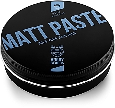 	Matowa pasta do brody - Angry Beards David Backhair Matt Paste — Zdjęcie N1