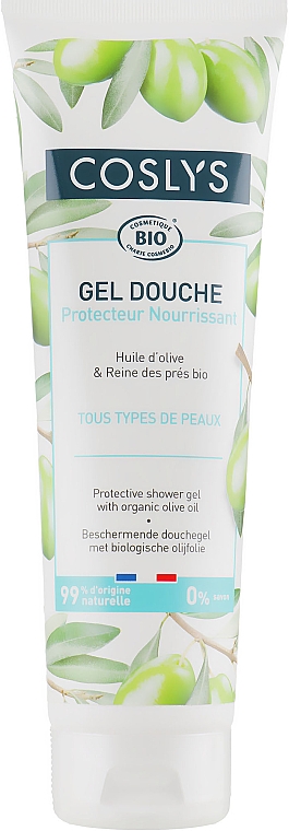 Ochronny żel pod prysznic z organiczną oliwą - Coslys Body Care Shower Gel Protective with Organic Olive Oil — Zdjęcie N1