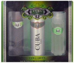 Kup Cuba Green - Zestaw (edt/100ml + deo/200ml + ash/lot/100ml)