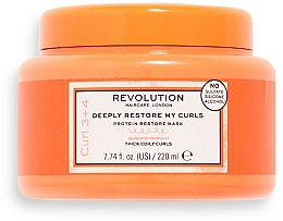 Kup Maska do włosów farbowanych - Revolution Haircare Deeply Restore My Curls Protein Restore Mask
