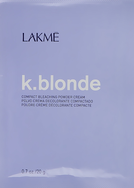 PRZECENA! Puder do rozjaśniania włosów - Lakmé K.Blonde Compact Powder-Cream * — Zdjęcie N1