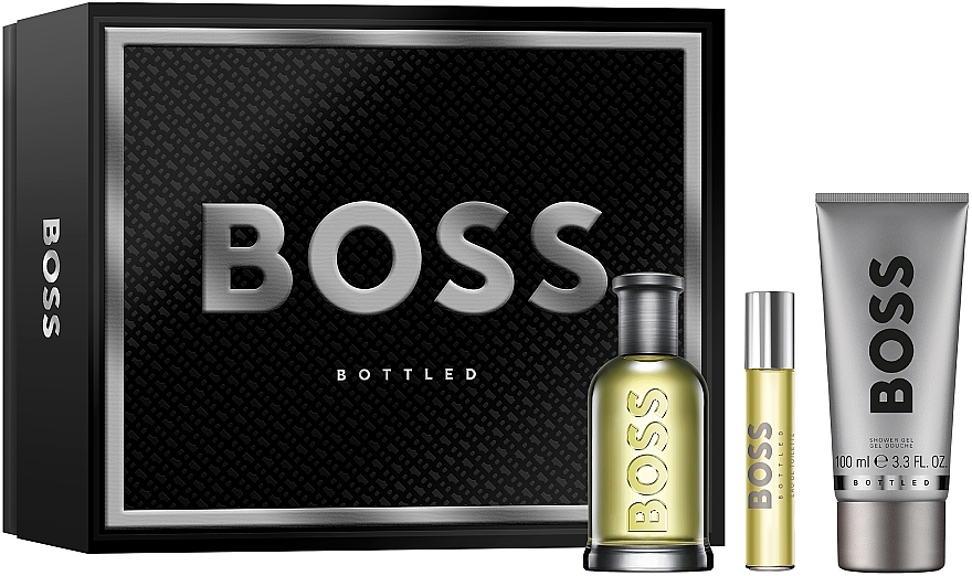 BOSS Bottled - Zestaw (edt/100ml + sh/gel/100ml + edt/10ml) — Zdjęcie N2