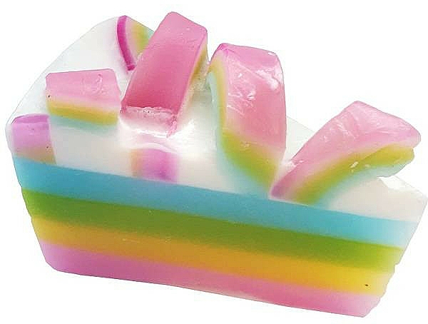 Mydło glicerynowe - Bomb Cosmetics Raspberry Rainbow Soap Cake — Zdjęcie N1