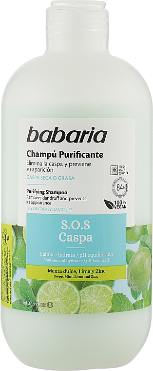 Szampon do włosów przeciwłupieżowy - Babaria S.O.S Caspa Shampoo — Zdjęcie N1
