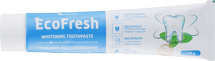 Pasta do zębów - Ecofusion EcoFresh Whitening Toothpaste — Zdjęcie N1