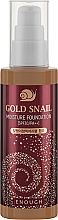 Podkład przeciwstarzeniowy ze śluzem ślimaka - Enough Gold Snail Moisture Foundation SPF30 — Zdjęcie N1