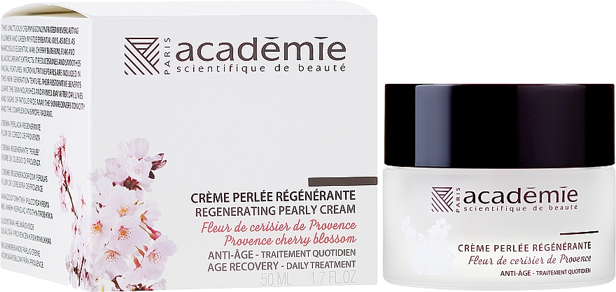 Regenerujący perłowy krem do twarzy z kwiatem wiśni prowansalskiej - Académie Regenerating Pearly Cream