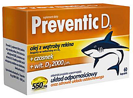 Suplement diety - Aflofarm Preventic D3 — Zdjęcie N1