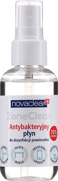 Antybakteryjny płyn do dezynfekcji powierzchni - Novaclear Zone Clear  — Zdjęcie N1