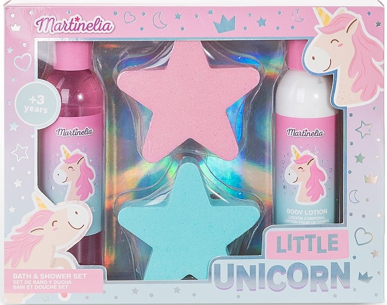 Zestaw, 4 produkty - Martinelia Little Unicorn Bath & Shower Set — Zdjęcie N1