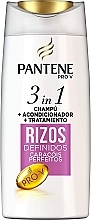 Szampon, odżywka i kuracja 3 w 1 do włosów niesfornych i kręconych - Pantene Pro-V 3 in 1 Defined Curls Shampoo — Zdjęcie N1
