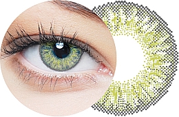 Soczewki kontaktowe, oliwkowo-zielone, 2 szt. - Clearlab Clearcolor 55 — Zdjęcie N2