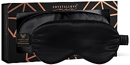 Kup Jedwabna opaska na oczy, czarna - Crystallove Men Silk Eye Mask Black