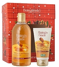 Zestaw - Bottega Verde Argan del Marocco Gift Set (sh/gel 400 ml + h/cr 75 ml) — Zdjęcie N1