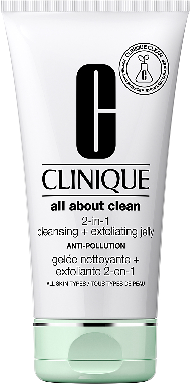 Złuszczający żel oczyszczający - Clinique All About Clean 2-in-1 Cleansing + Exfoliating Jelly