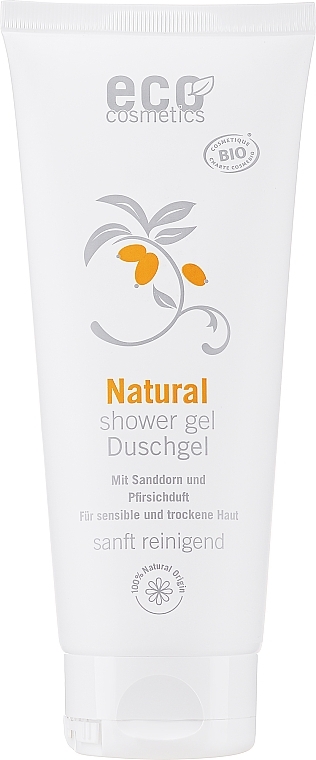 Żel pod prysznic do skóry wrażliwej Rokitnik i brzoskwinia - Eco Cosmetics Shower Gel For Very Sensitive Skin — Zdjęcie N1