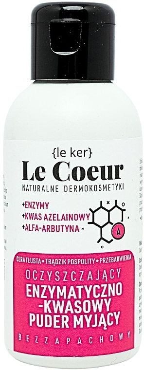 Oczyszczający enzymatyczno-kwasowy puder myjący - Le Coeur Enzymatic-Acid Powder — Zdjęcie N1