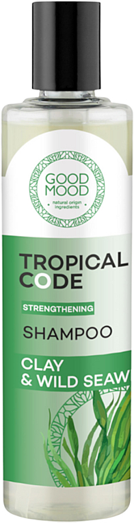 Szampon do włosów z ekstraktami z wodorostów i gliny - Good Mood Tropical Code Strengthening Shampoo Clay & Wild Seaw — Zdjęcie N1