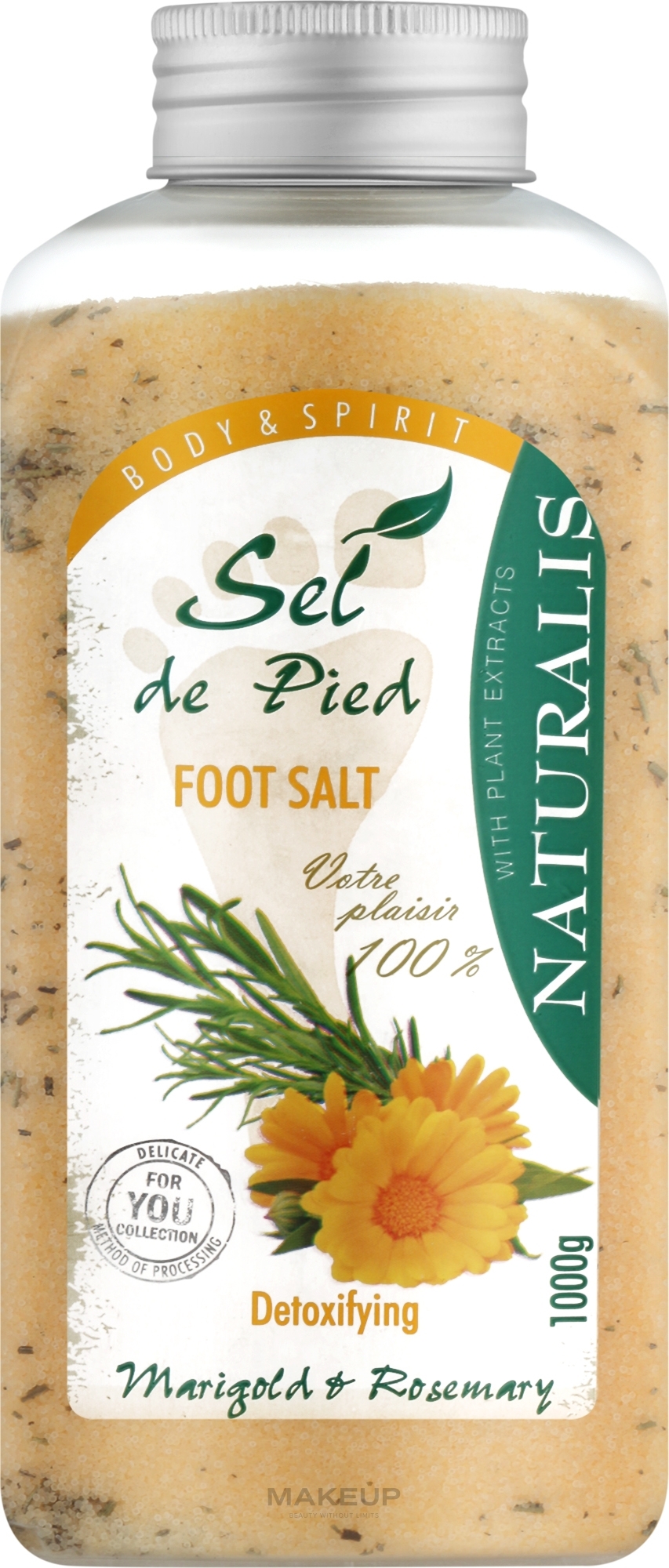 Sól do kąpieli stóp - Naturalis Sel de Pied Marigold And Rosemary Foot Salt — Zdjęcie 1000 g