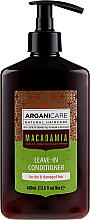 Kup PRZECENA! Odżywka bez spłukiwania do włosów suchych i zniszczonych z olejem makadamia - Arganicare Macadamia Leave-in Conditioner *