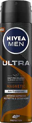 Dezodorant - NIVEA MEN Ultra Magnetic Intense Espresso Spray — Zdjęcie N1