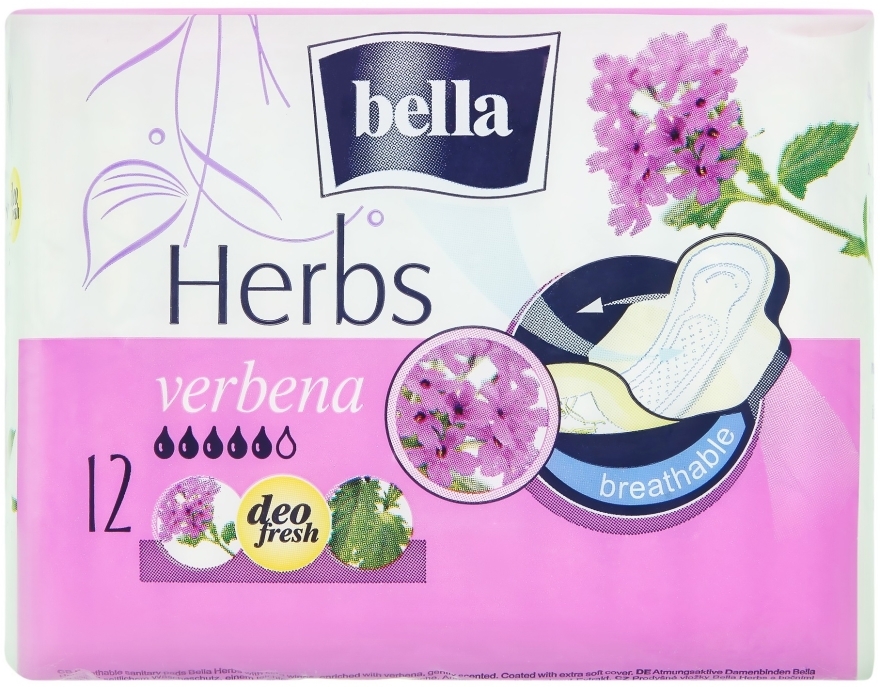 Wkładki higieniczne, 12 szt. - Bella Panty Herbs Verbena — Zdjęcie N1