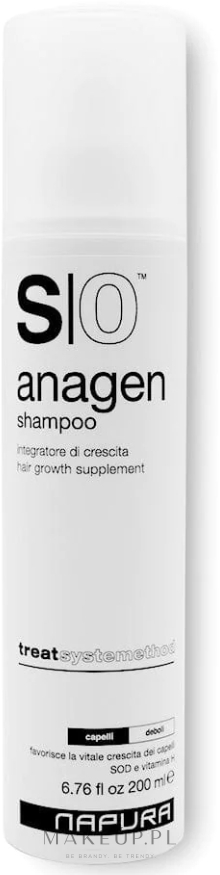 Szampon o działaniu ujędrniającym z aktywatorem wzrostu - Napura S0 Anagen Shampoo — Zdjęcie 200 ml