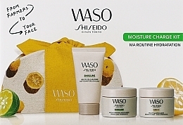 Kup Zestaw - Shiseido Waso Moisture Charge Kit Starter Kit (f/cream/15ml + f/mask/15ml + cleanser/30ml)