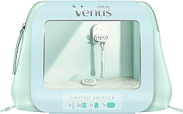 Kup Zestaw - Gillette Venus Extra Smooth Sensitive (razor/1pcs + refil/2pcs + case + pouch)