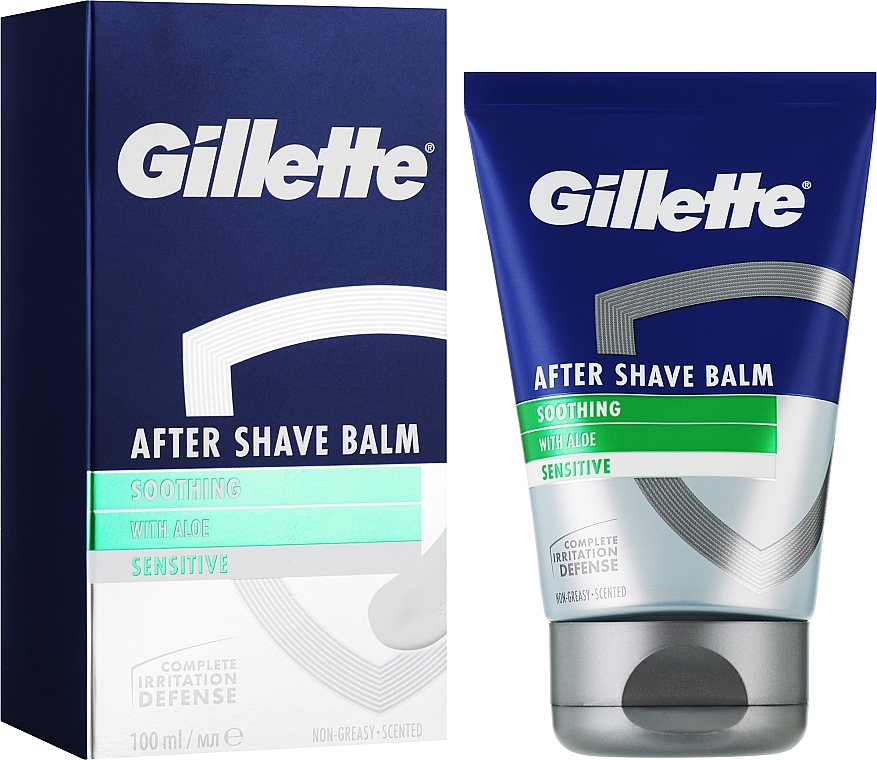 Kojący balsam po goleniu z aloesem - Gillette Series After Shave Balm Soothing With Aloe — Zdjęcie N4