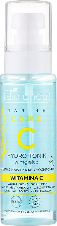 Hydro-tonik w mgiełce - Bielenda C Marine Care Hydro-Tonic Mist Deeply Moisturizing  — Zdjęcie N1