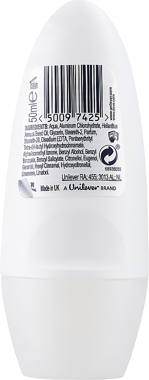 Antyperspirant w kulce - Dove Antiperspirant Original Deodorant Roll-On — Zdjęcie N2
