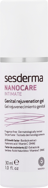 Odmładzający żel do okolic intymnych - SesDerma Laboratories Nanocare Genital Rejuvenation Gel