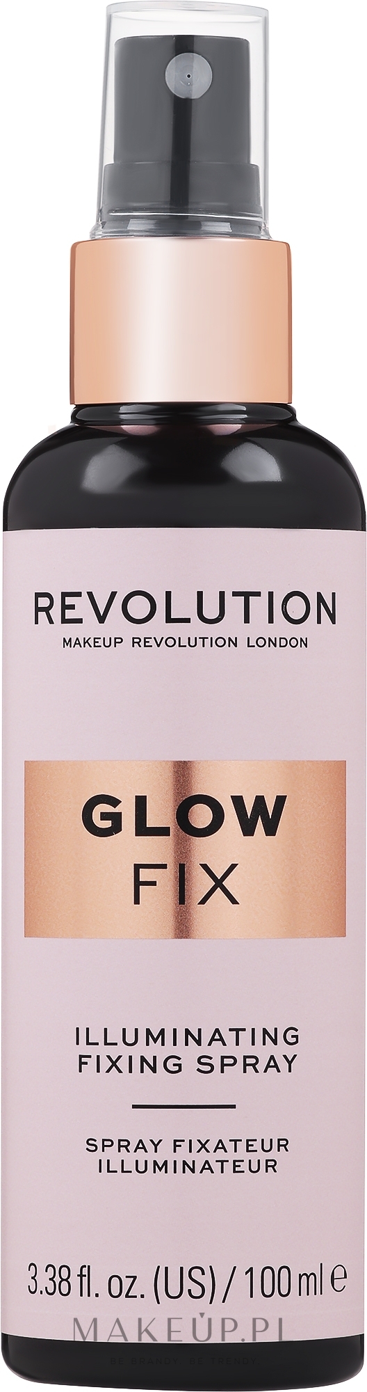 Rozświetlający utrwalacz makijażu w sprayu - Makeup Revolution Pro Fix Illuminating Fixing Spray — Zdjęcie 100 ml