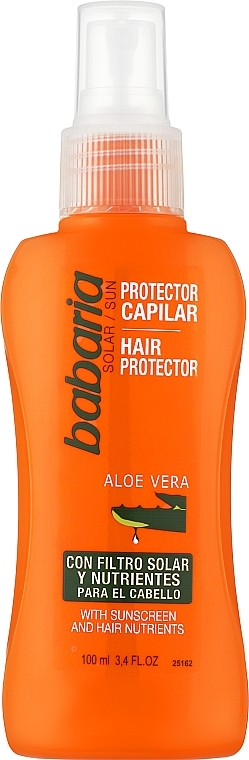 Spray do włosów z filtrem przeciwsłonecznym - Babaria Sun Hair Protector With Aloe Vera — Zdjęcie N1