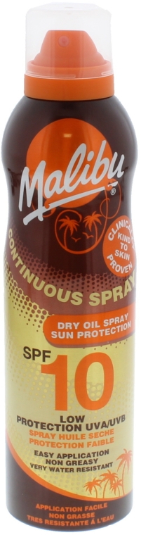 Przeciwsłoneczny suchy olejek do ciała - Malibu Continuous Dry Oil Spray SPF 10 — Zdjęcie N1