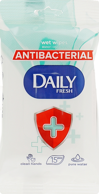 Antybakteryjne chusteczki nawilżane - Daily Fresh Antibacterial Wet Wipes — Zdjęcie N1