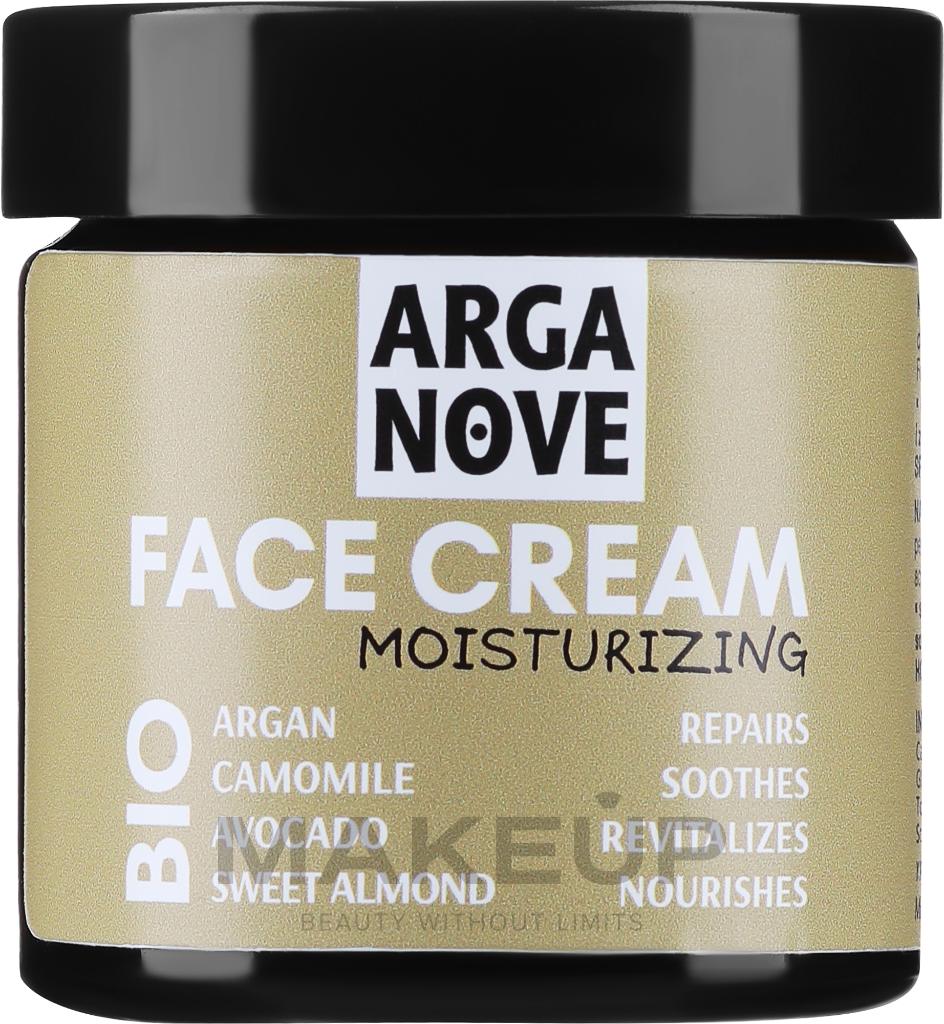 Naturalny krem nawilżający do twarzy z bio-olejkiem arganowym i awokado - Arganove Face Cream Moisturizing — Zdjęcie 50 ml