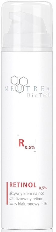 Aktywny krem na noc, retinol 0.5% - Neutrea BioTech Retinol 0.5% Active Night Cream — Zdjęcie N1