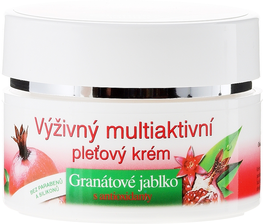PRZECENA! Multiaktywny krem odżywczy do twarzy z granatem i antyoksydantami - Bione Cosmetics Pomegranate Nourishing Multi-Active Cream With Antioxidants * — Zdjęcie N2