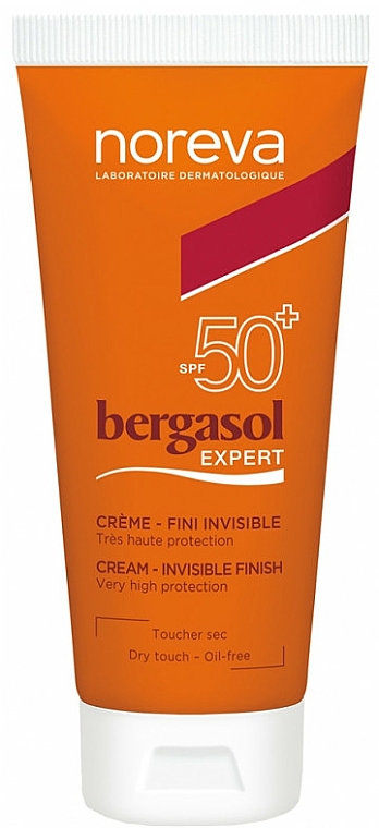 Przeciwsłoneczny krem do ciała SPF 50+ - Noreva Laboratoires Bergasol Expert Invisible Finish Cream — Zdjęcie N1