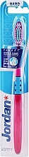 Twarda szczoteczka do zębów, różowo-niebieska - Jordan Target Teeth & Gums Hard — Zdjęcie N3