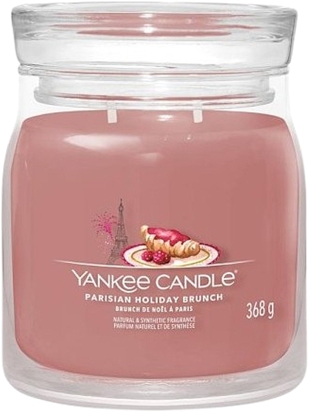 Świeca zapachowa w słoiku Parisian Holiday Brunch, 2 knoty - Yankee Candle Singnature  — Zdjęcie N1