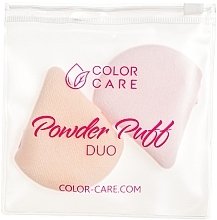 Zestaw gąbek do makijażu, 2 szt. - Color Care Powder Puff Duo — Zdjęcie N1