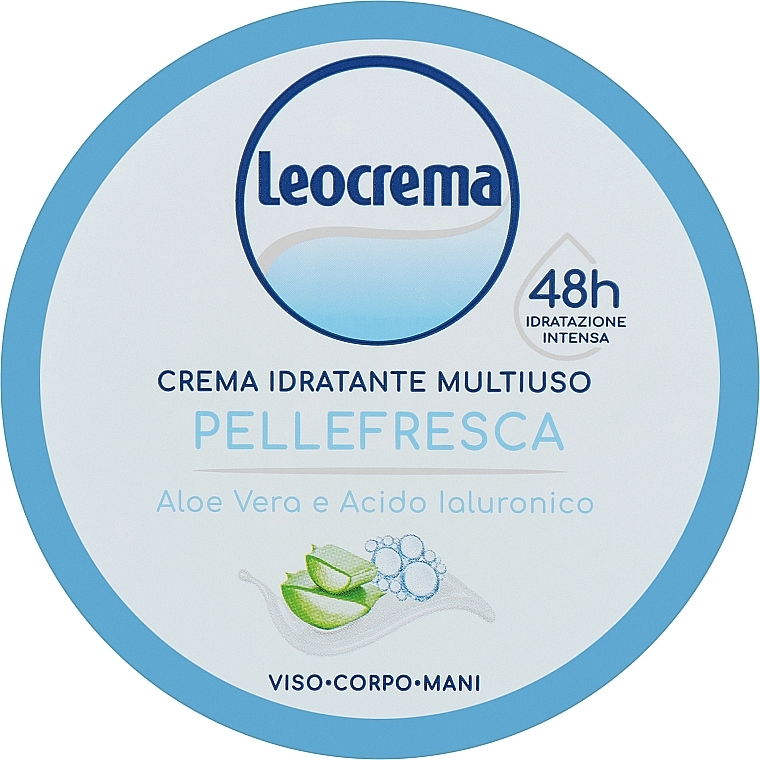 Krem do ciała z aloesem - Leocrema Cream Face Body Hands With Aloe Vera and Hyaluronic Acid — Zdjęcie N1