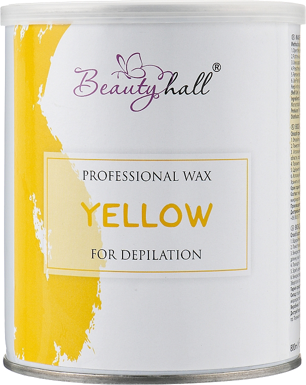 Wosk do depilacji w słoiczku Żółty - Beautyhall Yellow Professional Wax — Zdjęcie N3