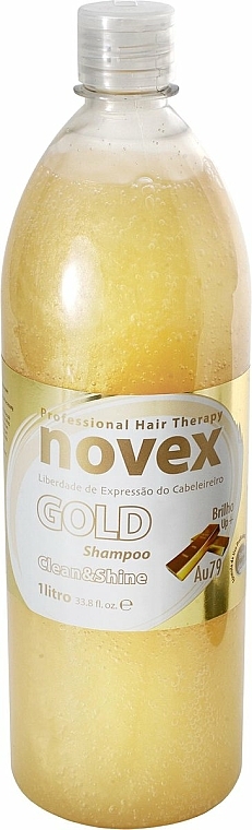 Szampon do włosów zniszczonych i matowych - Novex Gold Shampoo — Zdjęcie N1