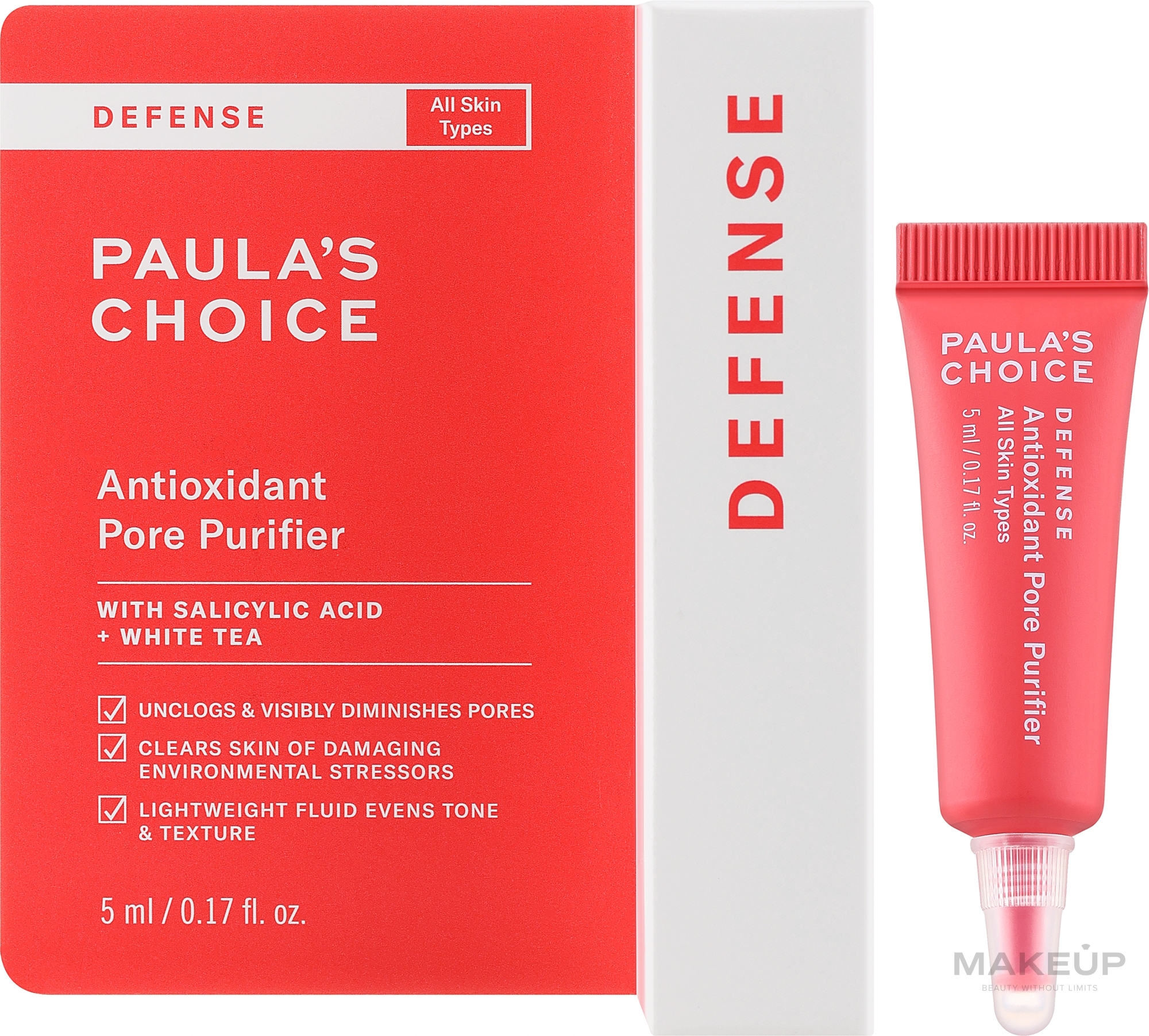 Antyoksydacyjne serum oczyszczające pory - Paula's Choice Defense Antioxidant Pore Purifier Travel Size — Zdjęcie 5 ml