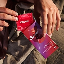 Prezerwatywy lateksowe z silikonowym lubrykantem, cienkie, 12 szt. - Durex Elite Condoms — Zdjęcie N6